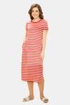 Amante Lounge Laze Dress - Coral Stripes — thumbnail 1